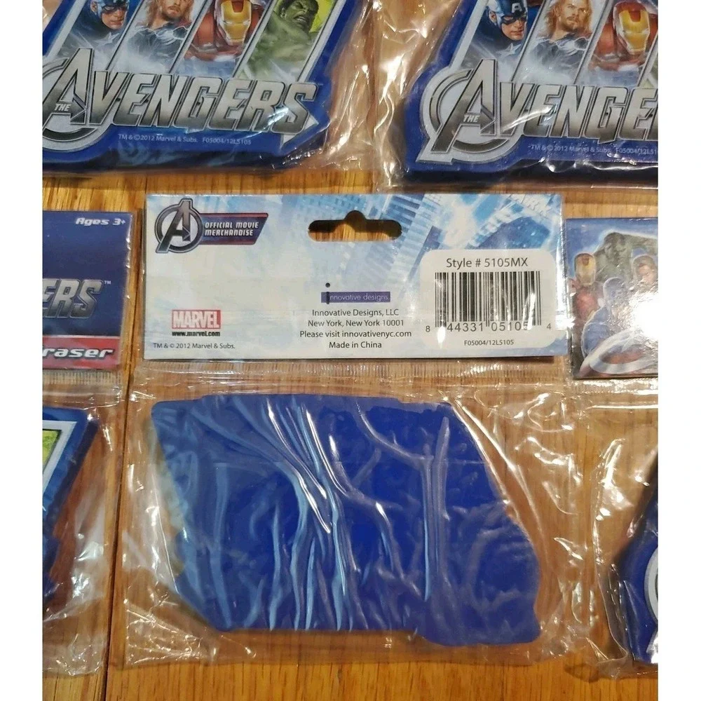 Avengers Jumbo Eraser Lot NEW‎